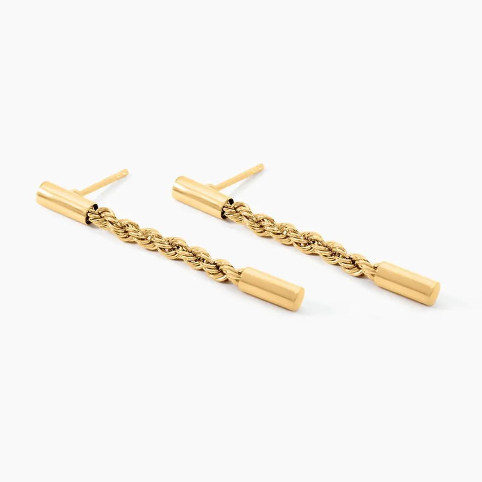 Boucles D'Oreilles Pendantes Gwandoya Or Jaune