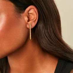 Boucles D'Oreilles Pendantes Gwandoya Or Jaune