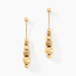 Boucles D'oreilles Pendantes Brooks Or Jaune