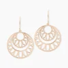 Boucles D'oreilles Pendantes Slorane Argent Rose