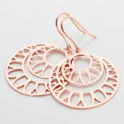 Boucles D'oreilles Pendantes Slorane Argent Rose