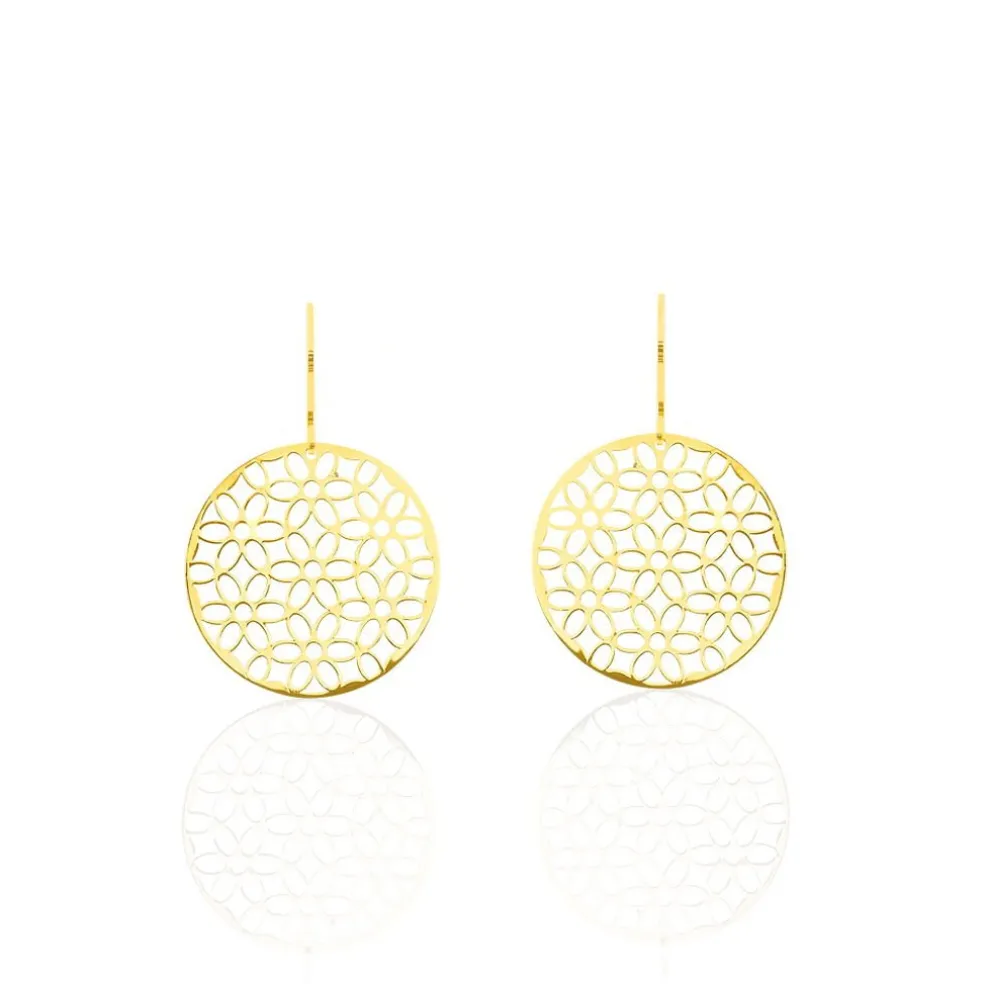 Boucles D'oreilles Pendantes Caterina Or Jaune