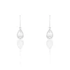 Boucles D'oreilles Pendantes Perce-neige Argent  Oxyde De Zirconium