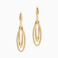 Boucles D'Oreilles Pendantes Francisek Or Jaune