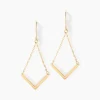 Boucles D'oreilles Pendantes Ella Or Jaune