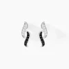 Boucles D'oreilles Pendantes Sylvie Argent Blanc Oxyde De Zirconium