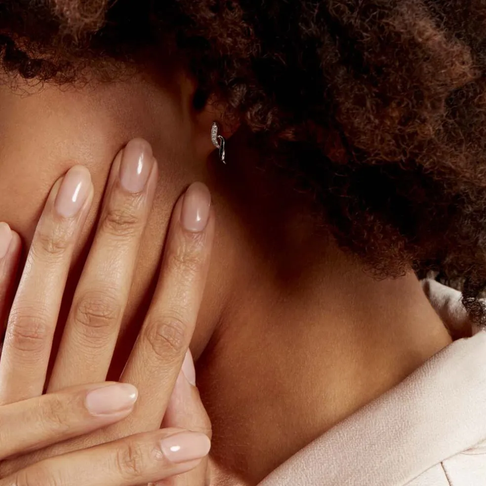 Boucles D'oreilles Pendantes Sylvie Argent Blanc Oxyde De Zirconium