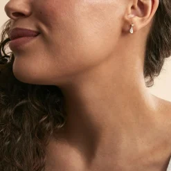 Boucles D'oreilles Pendantes Faas Or Jaune Oxyde De Zirconium