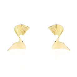 Boucles D'oreilles Pendantes Scarlett Acier Jaune