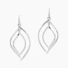 Boucles D'oreilles Pendantes Charlyn Argent Blanc