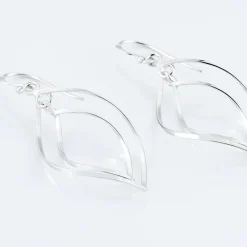Boucles D'oreilles Pendantes Charlyn Argent Blanc