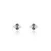 Boucles D'oreilles Pendantes Enid Or Blanc Diamant