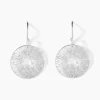 Boucles D'oreilles Pendantes Lauretta Argent Blanc