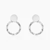 Boucles D'oreilles Pendantes Merrilie Argent Blanc