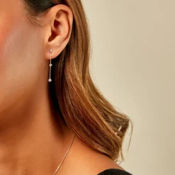 Boucles D'Oreilles Pendantes Madhav Or Jaune Diamant Synthétique