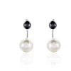 Boucles D'oreilles Pendantes Alyson Argent Blanc Céramique
