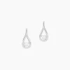 Boucles D'oreilles Pendantes Paloma Argent Blanc Oxyde De Zirconium