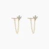 Boucles D'oreilles Pendantes Gianpaolo Or Jaune Diamant