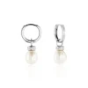 Boucles D'oreilles Pendantes Argent Blanc Iribert Perles De Culture