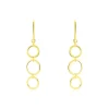 Boucles D'oreilles Pendantes Or Jaune Isabela