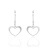 Boucles D'oreilles Pendantes Cosima Argent Blanc