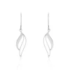 Boucles D'oreilles Pendantes Argent Blanc Prudent
