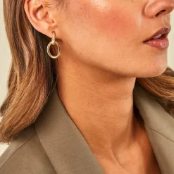 Boucles D'Oreilles Pendantes Caileigh Or Jaune