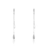 Boucles D'oreilles Pendantes Anila Gouttes Or Blanc