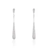 Boucles D'oreilles Pendantes Chandell Argent Blanc Oxyde De Zirconium
