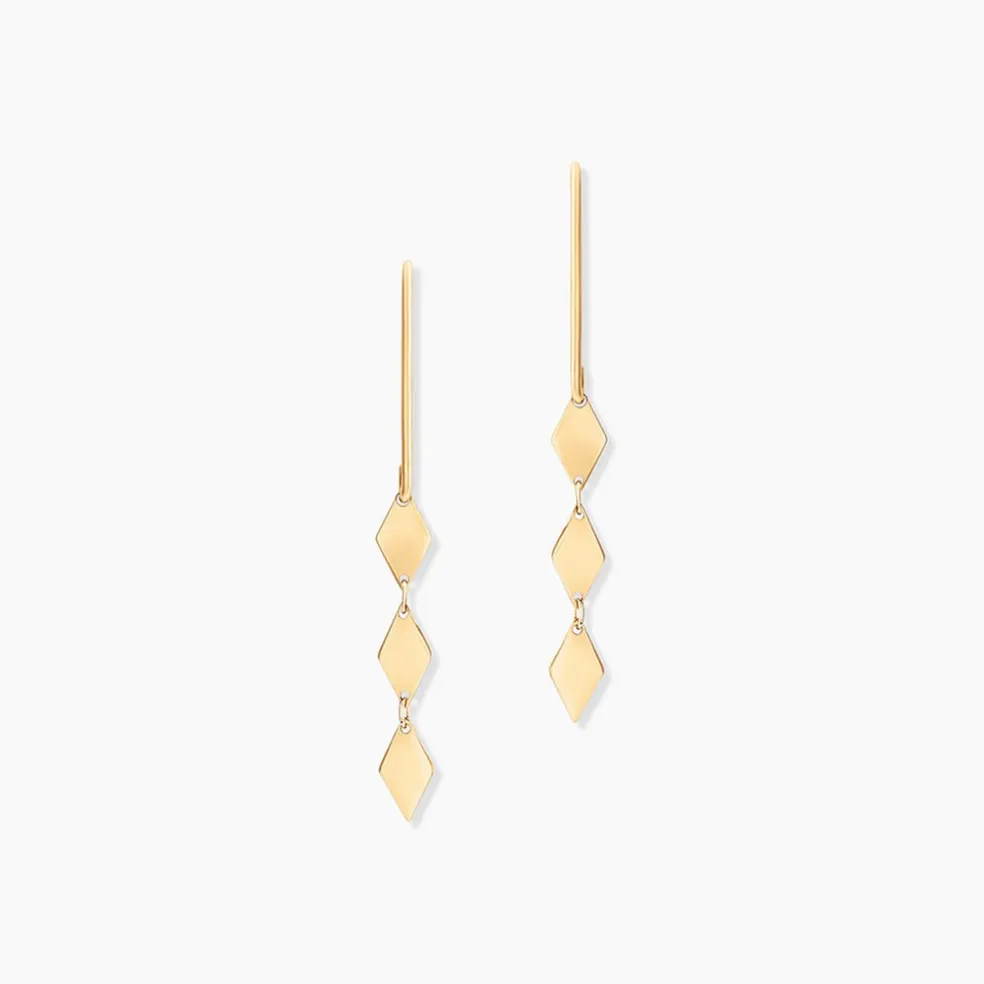 Boucles D'Oreilles Pendantes Epaphras Or Jaune