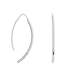 Boucles D'oreilles Pendantes Bira Argent Blanc