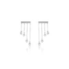 Boucles D'oreilles Pendantes Argent Blanc Edvard Oxydes De Zirconium