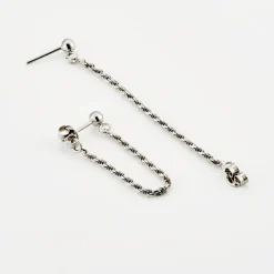 Boucles D'oreilles Pendantes Argent Blanc Renae