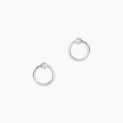 Boucles D'oreilles Pendantes Tatyanna Argent Blanc
