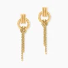 Boucles D'Oreilles Pendantes Cordelia Or Jaune