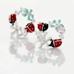 Boucles D'oreilles Pendantes Eliniane Argent Blanc Oxyde De Zirconium