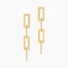 Boucles D'oreilles Pendantes Gracen Acier Jaune
