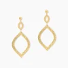 Boucles D'Oreilles Pendantes Genghis Or Jaune