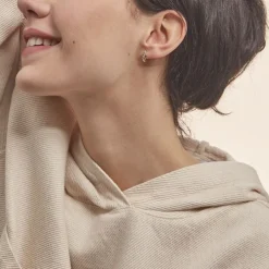 Boucles D'oreilles Pendantes Mayline Or Bicolore Diamant