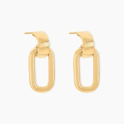 Boucles D'Oreilles Pendantes Jindrich Or Jaune