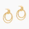 Boucles D'Oreilles Pendantes Boudicca Or Jaune