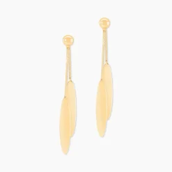 Boucles D'oreilles Pendantes Leeann Or Jaune