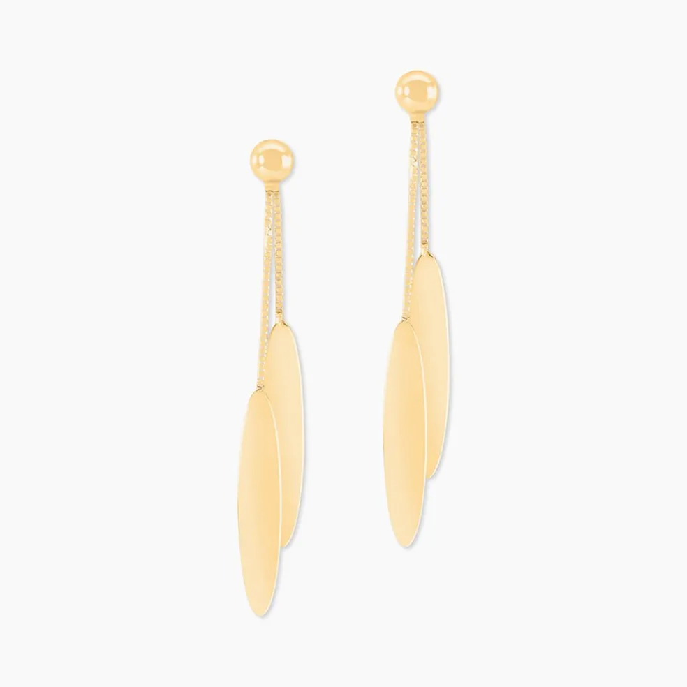 Boucles D'oreilles Pendantes Leeann Or Jaune