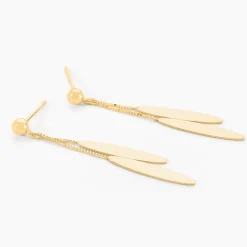 Boucles D'oreilles Pendantes Leeann Or Jaune