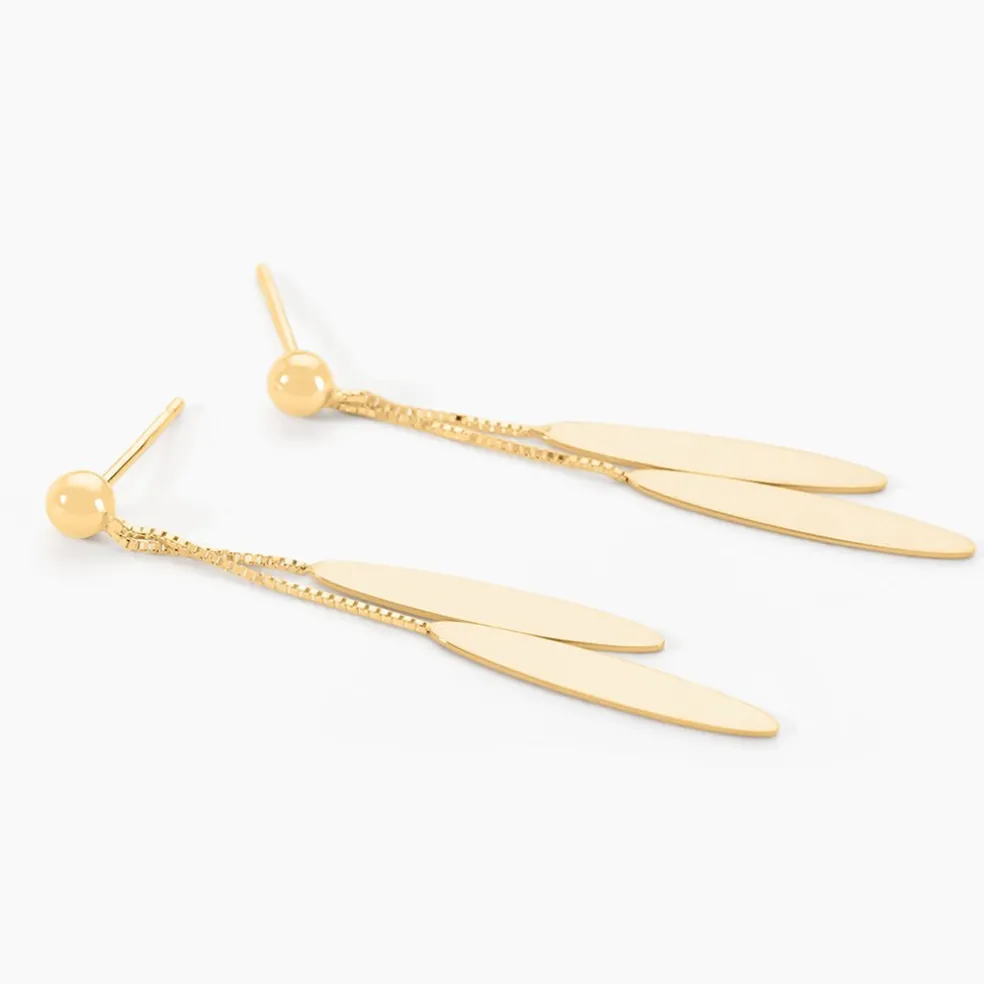 Boucles D'oreilles Pendantes Leeann Or Jaune