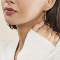 Boucles D'oreilles Pendantes Leeann Or Jaune