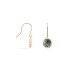 Boucles D'oreilles Pendantes Joana Or Rose Nacre