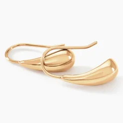 Boucles D'oreilles Pendantes Quiterie Plaqué Or Doré