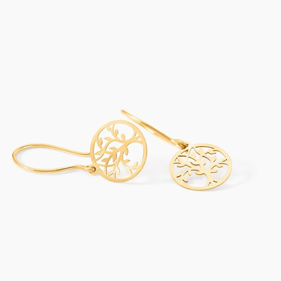 Boucles D'Oreilles Pendantes Gorden Or Jaune