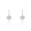 Boucles D'oreilles Pendantes Rosée Or Blanc Diamant